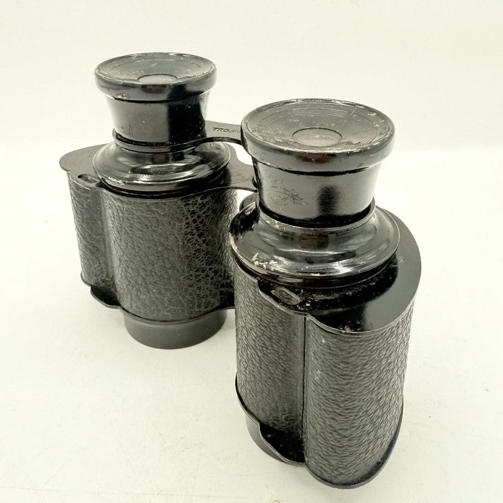 Vintage Opera Glasses Binoculars Black Metal  Trojan USA 1930s 1940s ~ 4.5